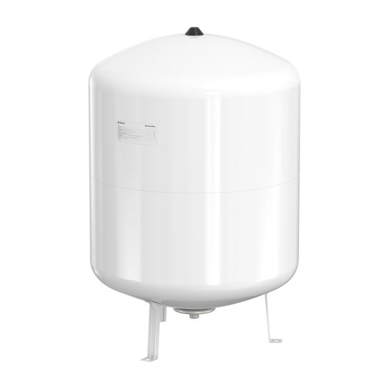 Flamco Contraflex Ausdehnungsgefäß 100l, Betriebsdruck 2,5-6 bar, für Heizungen und Kühlanlagen, Weiß