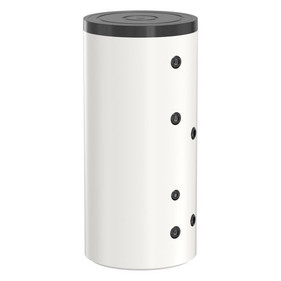Flamco Standspeicher Flextherm Duo HLS-E 150L, 50mm PU-Isolierung, Edelstahl, Weiß
