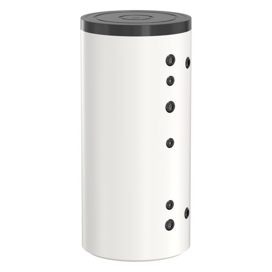 Flamco Ladespeicher Flextherm LS-E 750L, 105mm EPS-Isolierung, Edelstahl, Weiß
