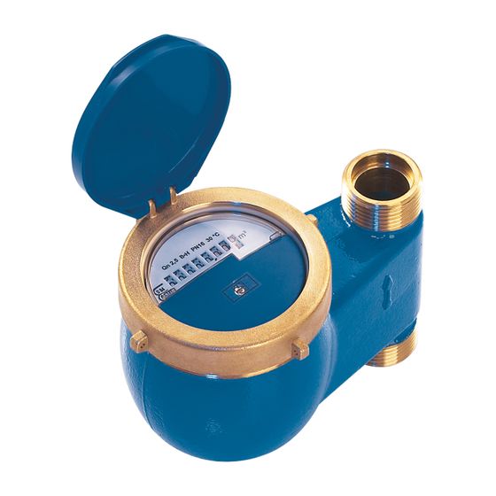 Flamco MTW SR Hauswasserzähler Q3 4,0cbm/h DN 20-G 1", 105mm, Modularis, Warmwasser