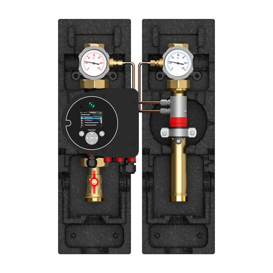 Flamco Pumpengruppe LFCH2, ungemischter Heizkreis, mit Grundfos Magna 3 32-100 AA Variabel, mit Isolierung, ohne Regelung