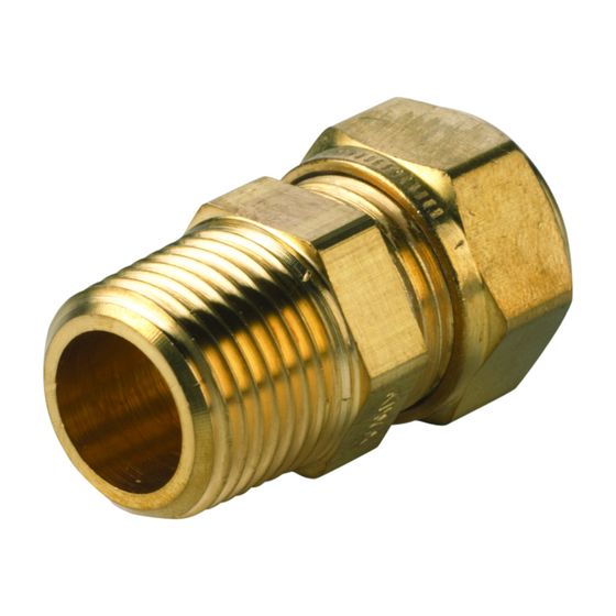 Flamco Super VHS Klemmringverschraubung, Übergang mit Außengewinde zylindrisch 12mm x G 1/2