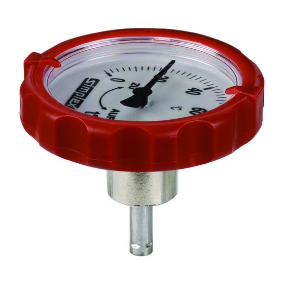 Flamco Thermometergriff DN 20-50 Kunststoff, Rot