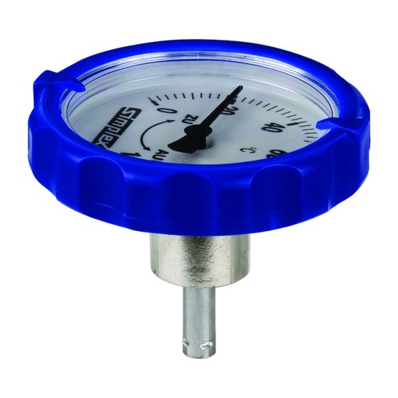 Flamco Thermometergriff DN 20-50 Kunststoff, Blau
