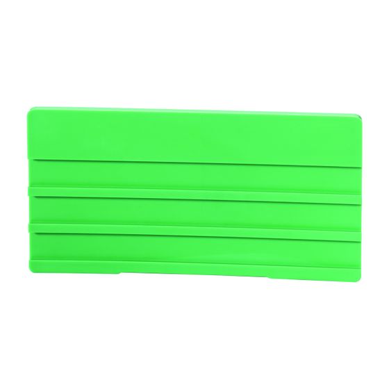 Flamco Bezeichnungsschild ohne Leerleisten 100x50mm Kunststoff, Grün