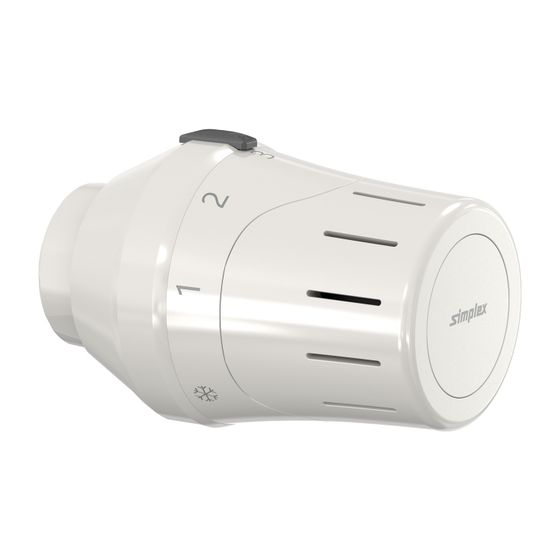 Flamco Exklusiv-Thermostatkopf TC-E1 Klemmanschluss mit Nullstellung, Weiß