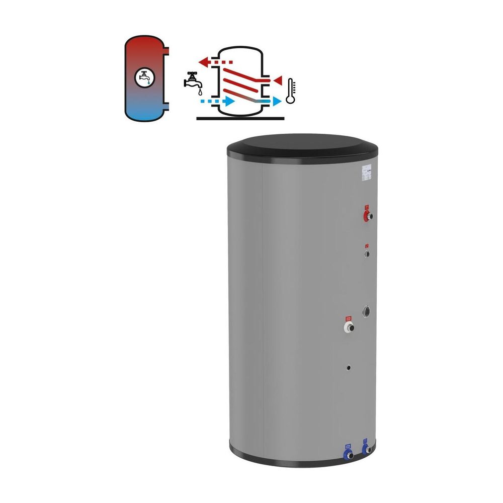 Flamco Flextherm Duo Standspeicher HLS-E 120l mit 70mm GPS-Isolierung, Weiß Edelstahl... FLAMCO-19900 8712874199002 (Abb. 1)