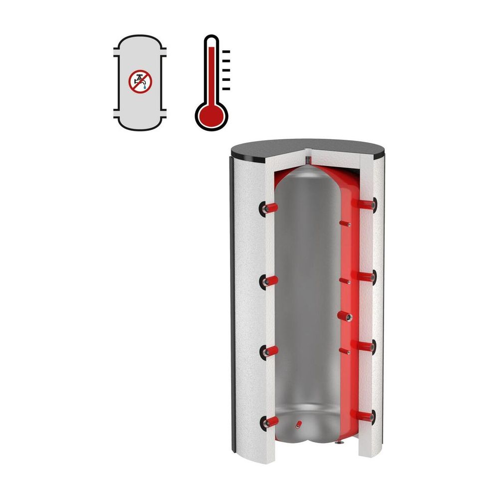 Flamco Flextherm PS Pufferspeicher 850l außen pulverbeschichtet, innen unbeschichtet... FLAMCO-18793 8712874187931 (Abb. 1)