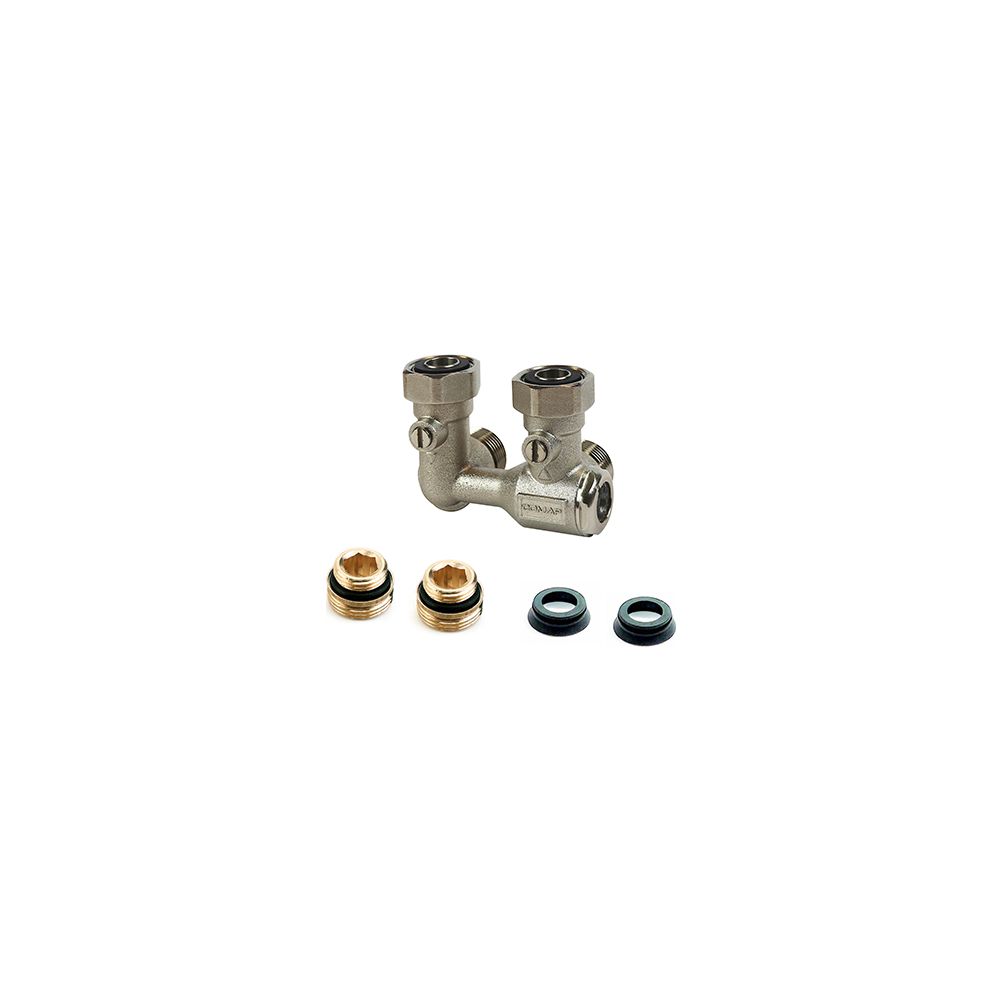 Flamco Autosar Hahnblock Eck rechts E/50 G 3/4" Innengewinde x G 3/4" Außengewinde Eurok... FLAMCO-982202 3430650487208 (Abb. 2)