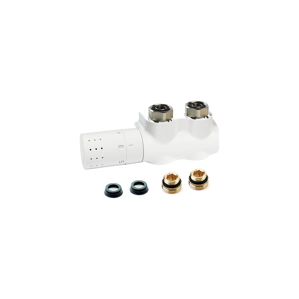 Flamco Autosar Ventilhahnblock Thermod Design Eck links mit Thermostatkopf und Blend... FLAMCO-L234019001 3430650487284 (Abb. 2)
