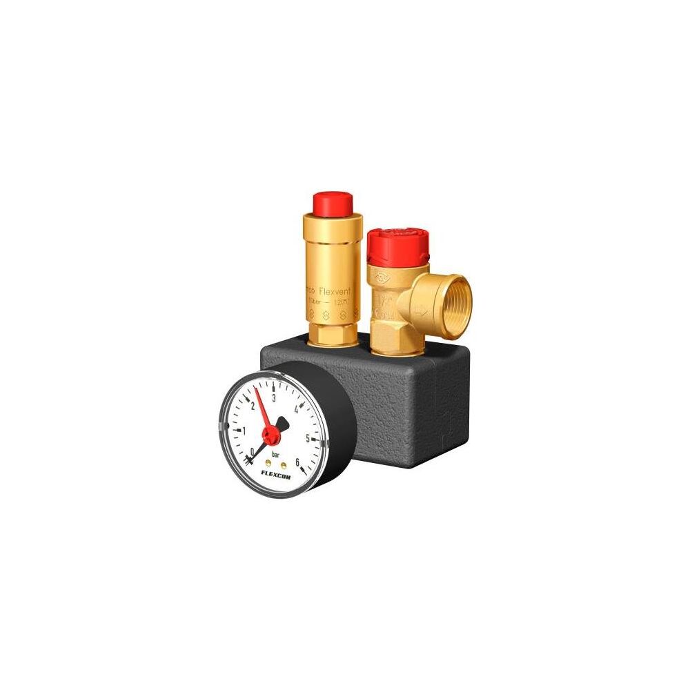 Flamco Sicherheitsgruppe Flexcon KSG EcoPlus Rp 3/4" incl. Manometer, Absperrventil... FLAMCO-27930 8712874279308 (Abb. 2)
