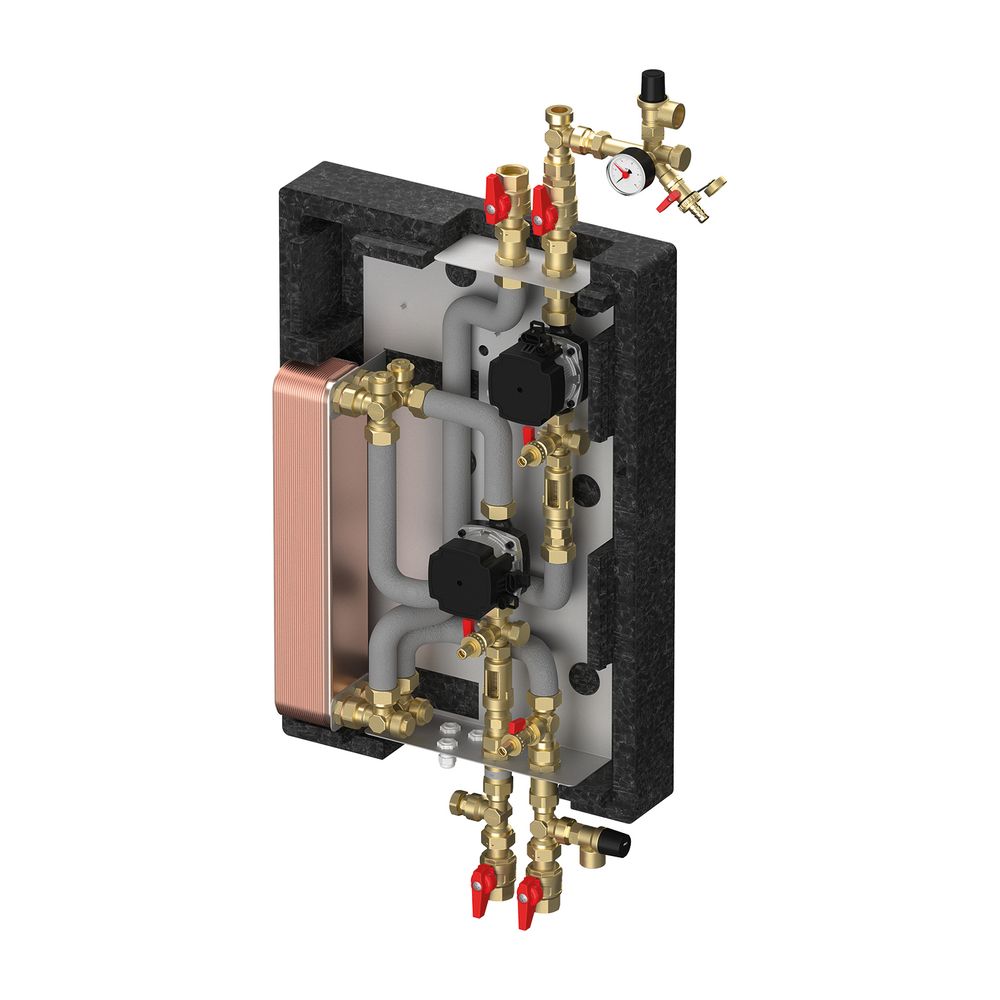 Flamco Wärmetauscher-Solarstation Solar XL mit Grundfos Pumpen, 8-30l/min... FLAMCO-M45140.19 4016715022912 (Abb. 1)