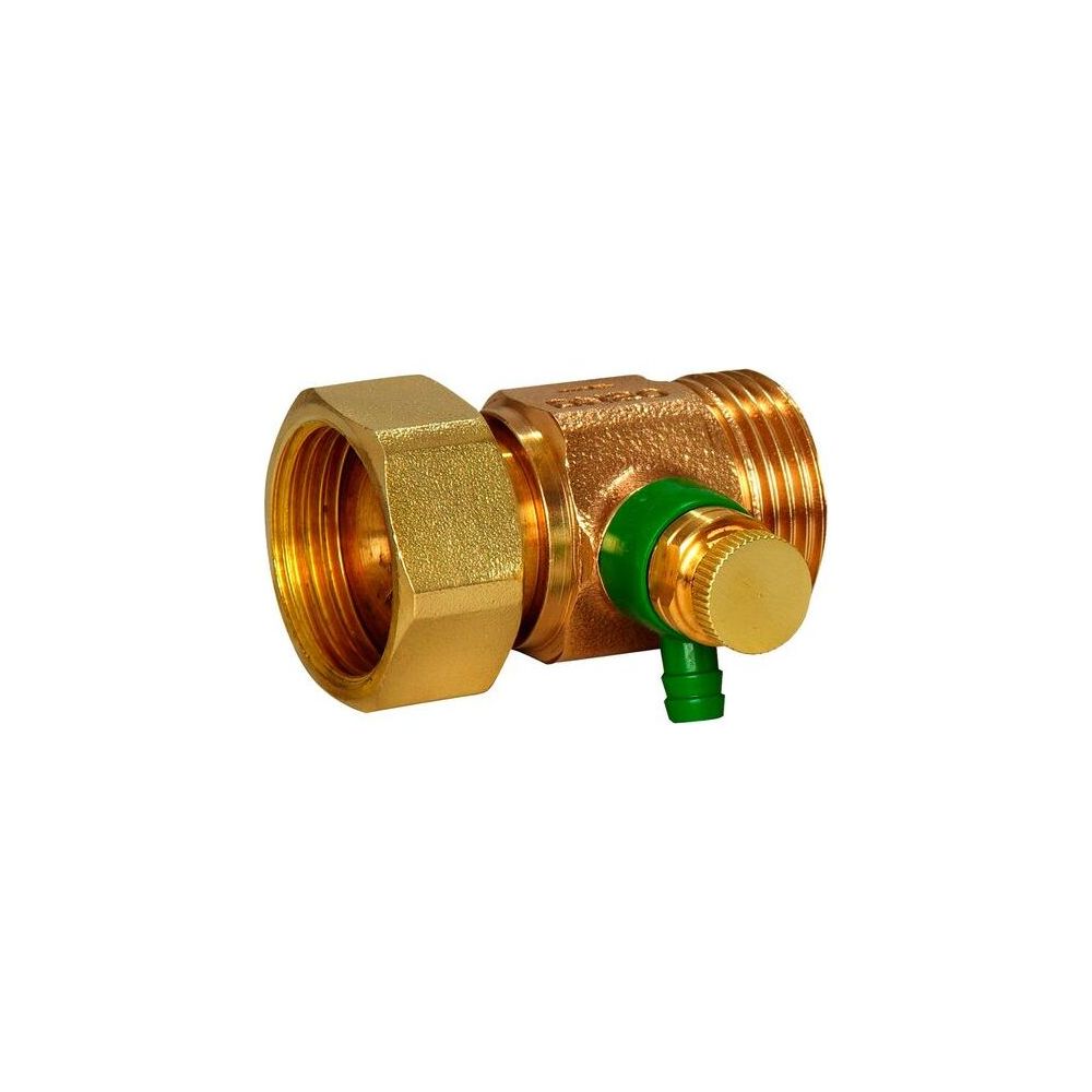 Flamco Rotguss-Rückflussverhinderer DN 40 Entleerung, Überwurfmutter G 1 3/4" x G 1 3/... FLAMCO-M1204600 4018919001076 (Abb. 2)