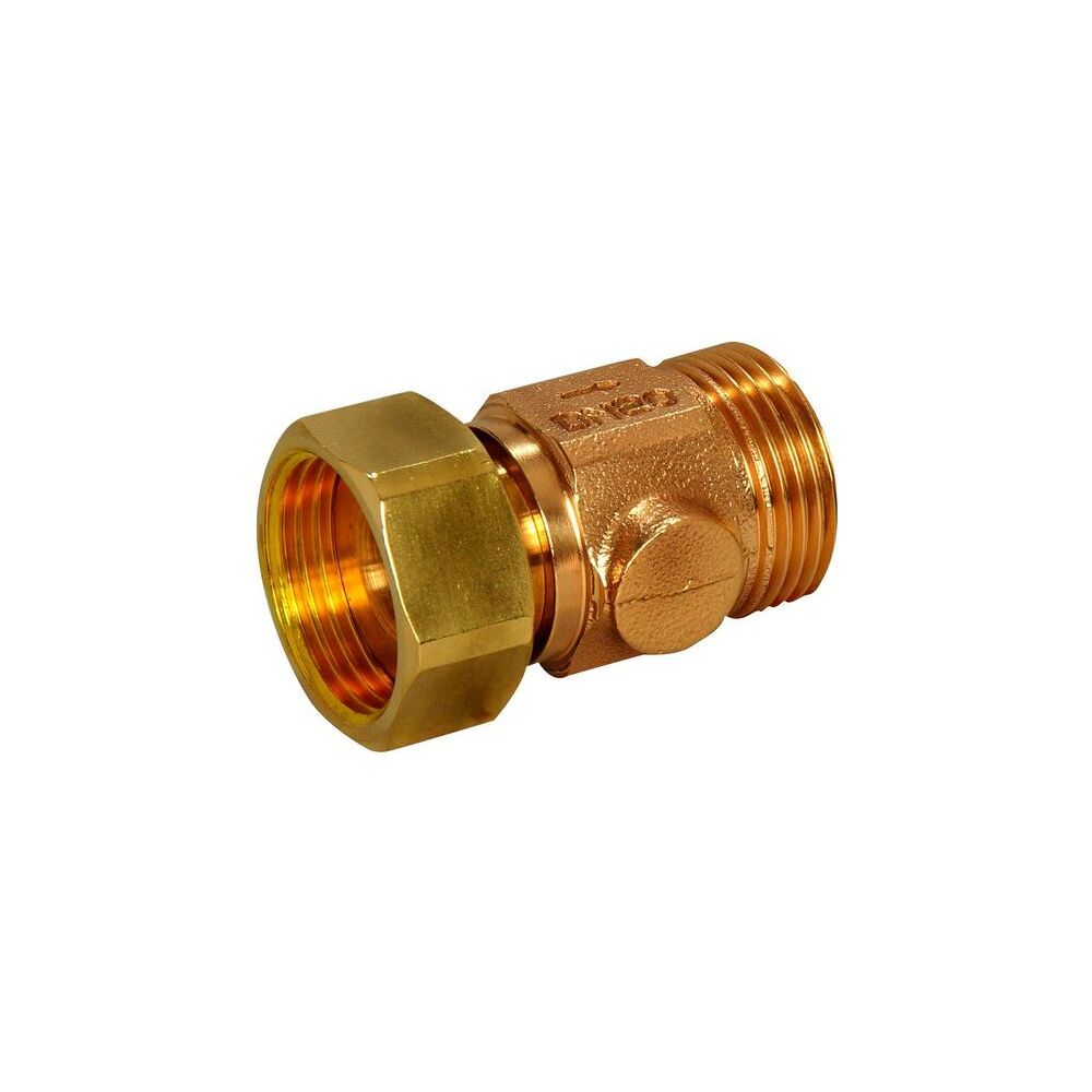 Flamco Rotguss-Rückflussverhinderer DN 32 Überwurfmutter G 1 1/2" x G 1 1/2" Außengewi... FLAMCO-M1204650 4018919001120 (Abb. 2)