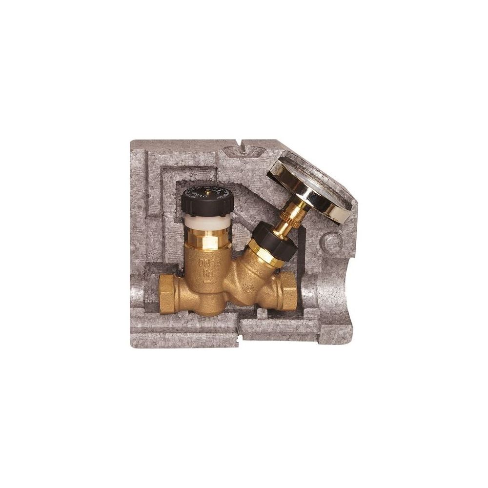 Flamco Zirkulationsventil DN 25, 50-60 Grad C Muffe-Muffe, Isolierung und Thermometer... FLAMCO-M1206400 4018919047760 (Abb. 2)