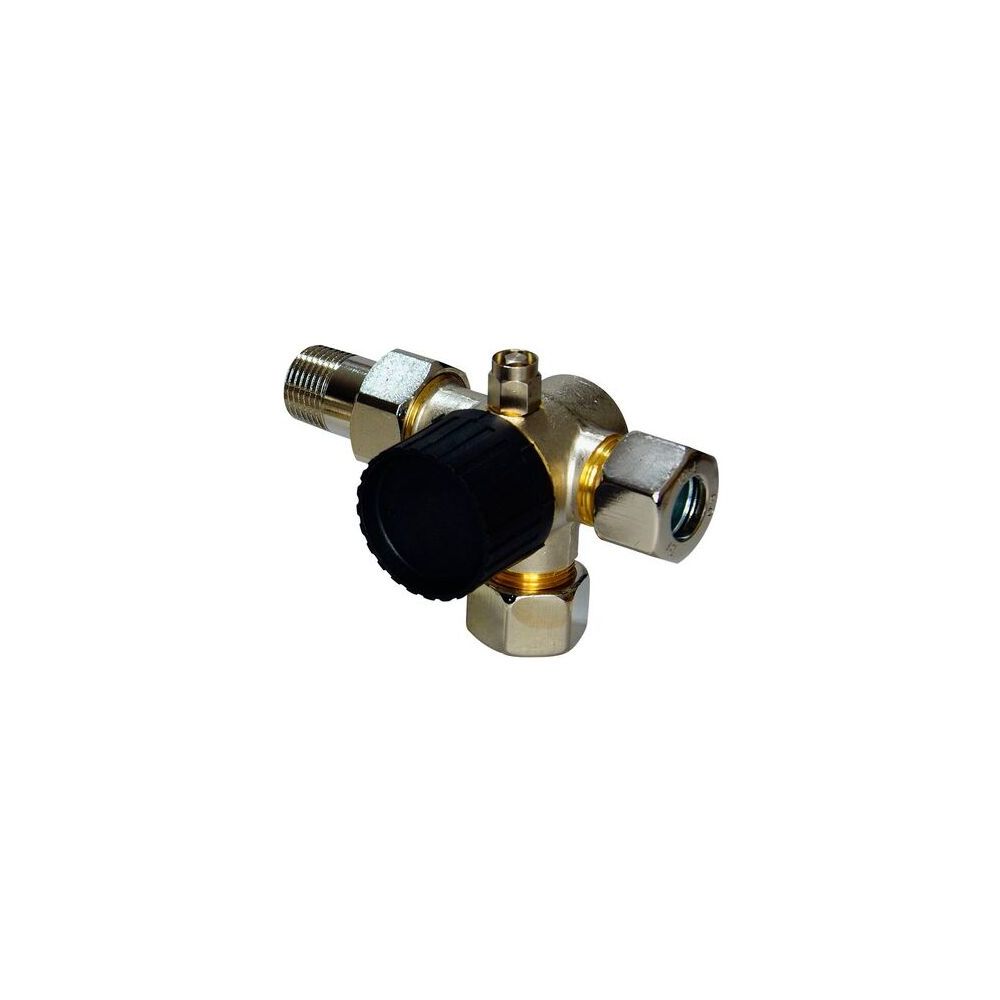Flamco Dreiwege-Thermostatventilunterteile, DN 15 Entlüftung, Anbindung links, komplet... FLAMCO-M1237151 4018919003735 (Abb. 2)