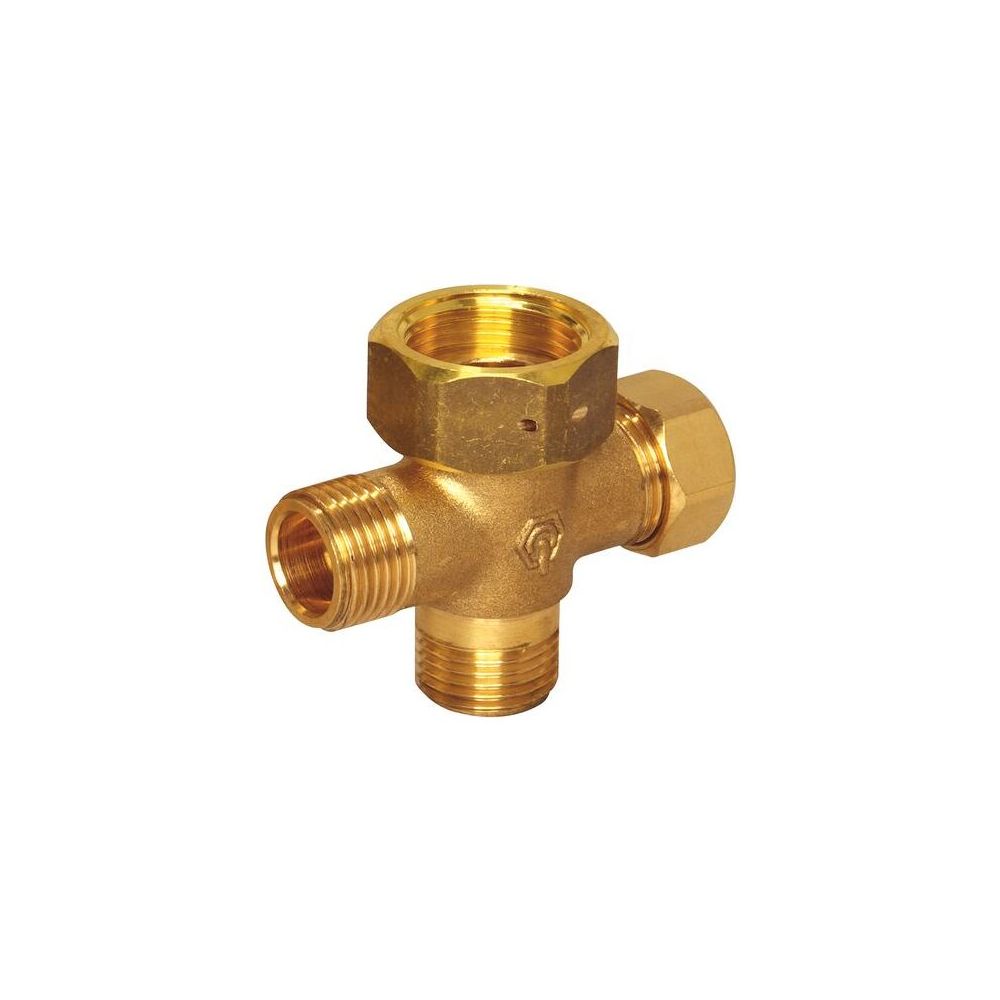 Flamco 3-fach Verteiler DN 15 Überwurfmutter G 3/4" - 3 x G 1/2" Außengewinde... FLAMCO-M1390450 4018919018050 (Abb. 2)