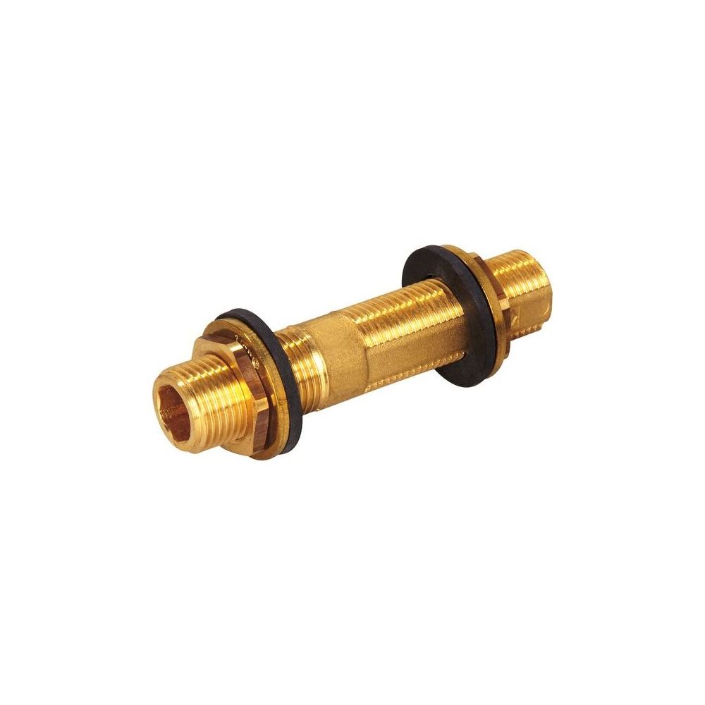 Flamco 1/2" Außengewinde-Wandscheibe, L-100mm Wandstärke 30-55mm, Verdrehschutz, SW17... FLAMCO-M1393120 4018919019910 (Abb. 2)