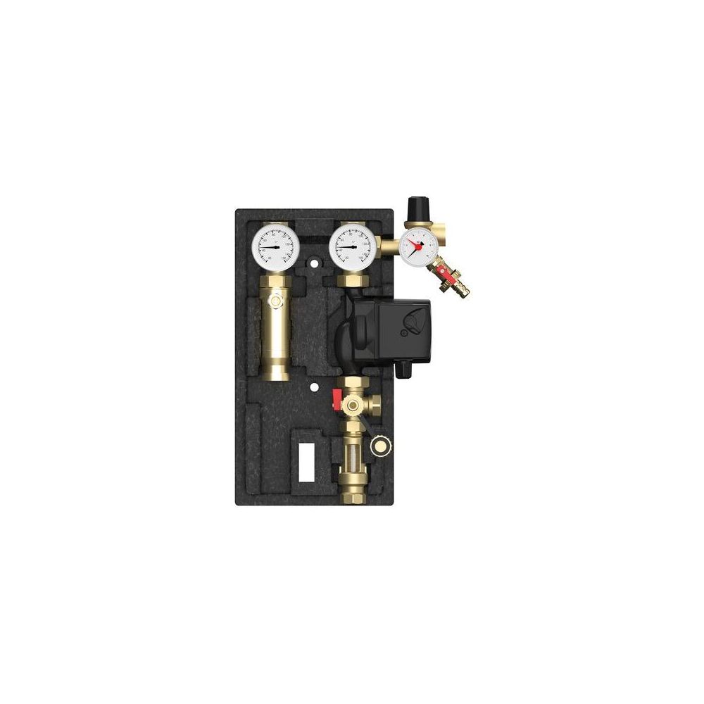 Flamco Zweistrang Solarstation S, 3/4", mit Entlüfter, mit Grundfos UPM3 Hybrid 15-70... FLAMCO-M45705.10 4016715023056 (Abb. 2)