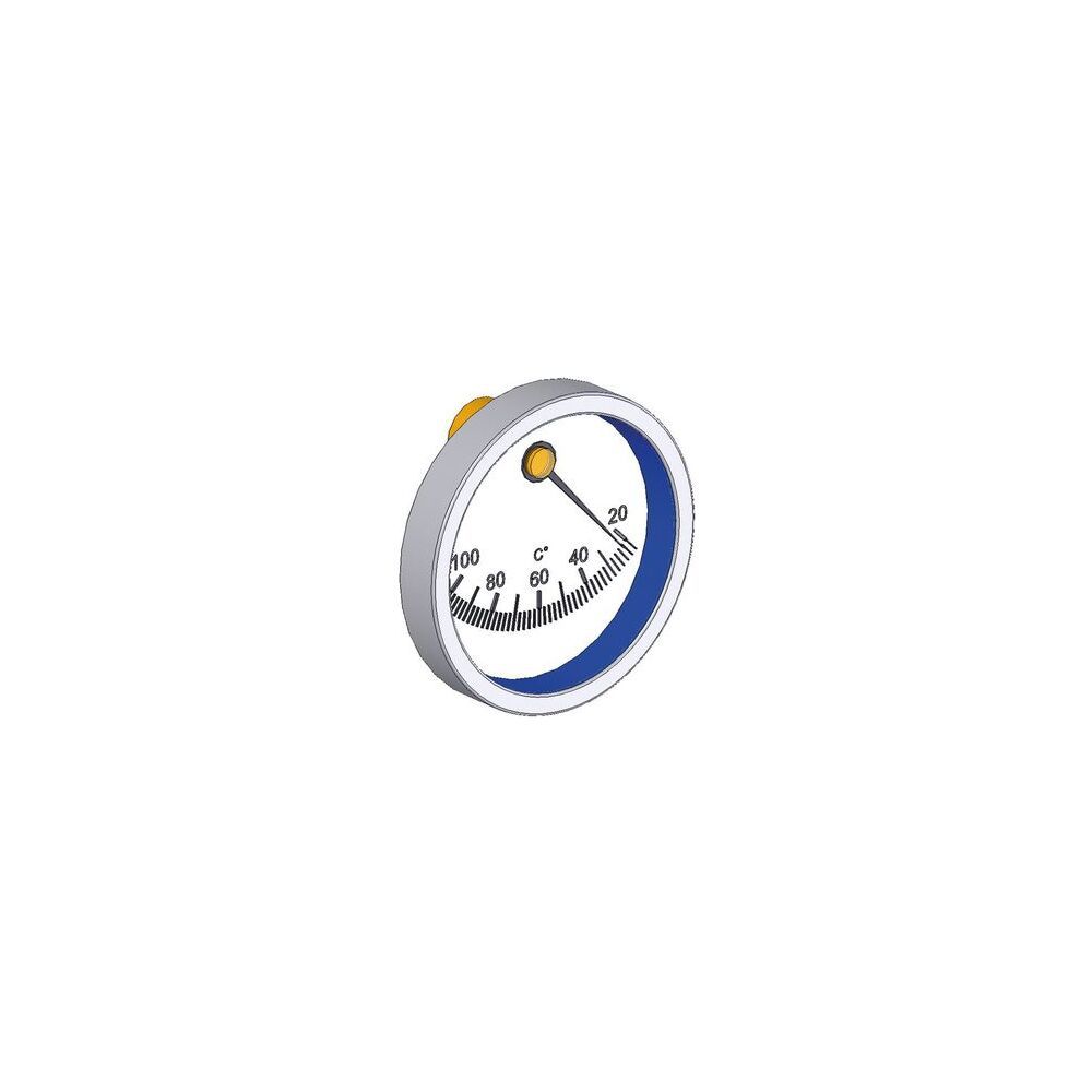 Flamco Thermometer zentrischBlau -Neutral- d. 63mm, 20-130 Grad C... FLAMCO-ME-58071.080 4016715116406 (Abb. 2)