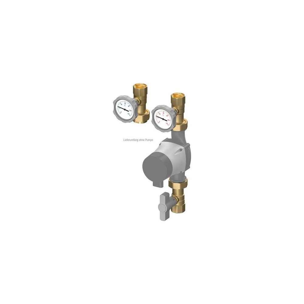 Flamco Pumpenabsperr- und Rücklaufset C + R 1", Schwerkraftbremse im Rücklauf... FLAMCO-M61127.1 4016715013552 (Abb. 2)