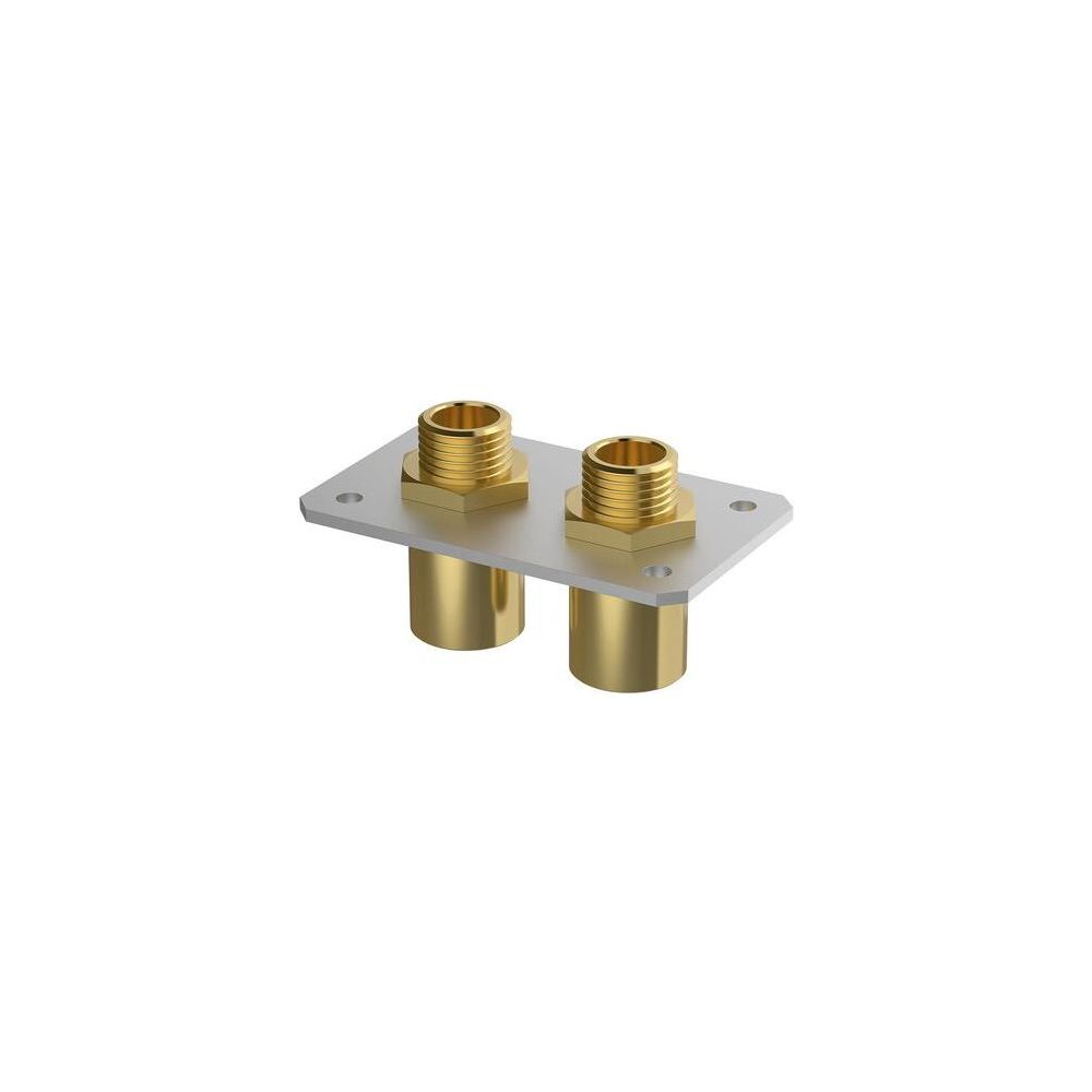 Flamco Doppelplatte 100x100x3mm, AA 45mm 1/2" Innengewinde, Länge 20mm... FLAMCO-M66335.16K 4016715024213 (Abb. 2)