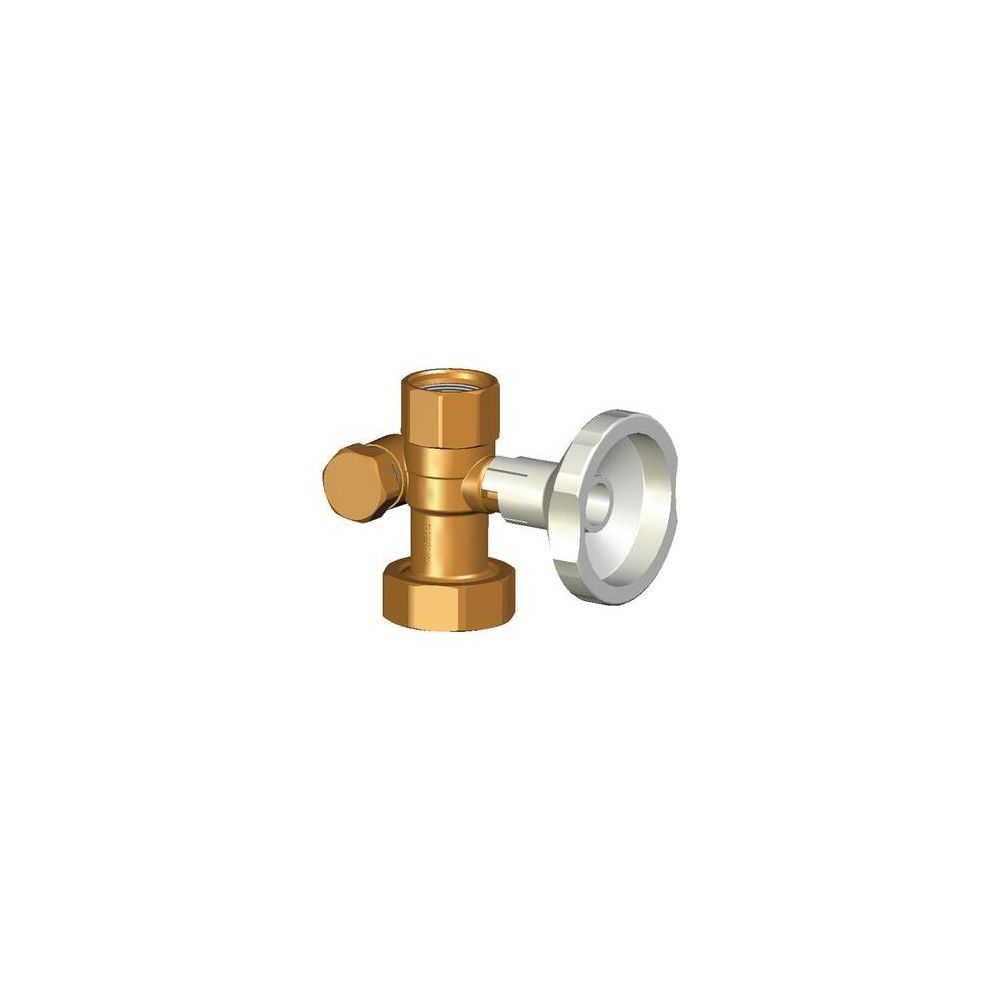 Flamco Dreiwegekugelhahn 1" Innengewinde, Abgang links 3/4", für Rücklauf ungemisch... FLAMCO-ME-61887.46 4016715020857 (Abb. 2)