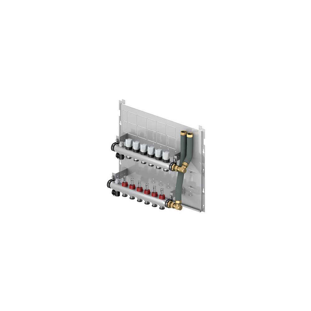 Flamco Fussbodenverteiler 4-fach auf Grundplatte 576x475mm... FLAMCO-M10515.41 4016715115256 (Abb. 2)