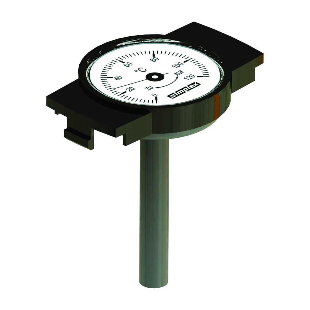 Flamco Thermometer-Nachrüstset für Knebelgriff 0 - 120 Grad C, Kunststoff... FLAMCO-F14024 4013852258532 (Abb. 1)
