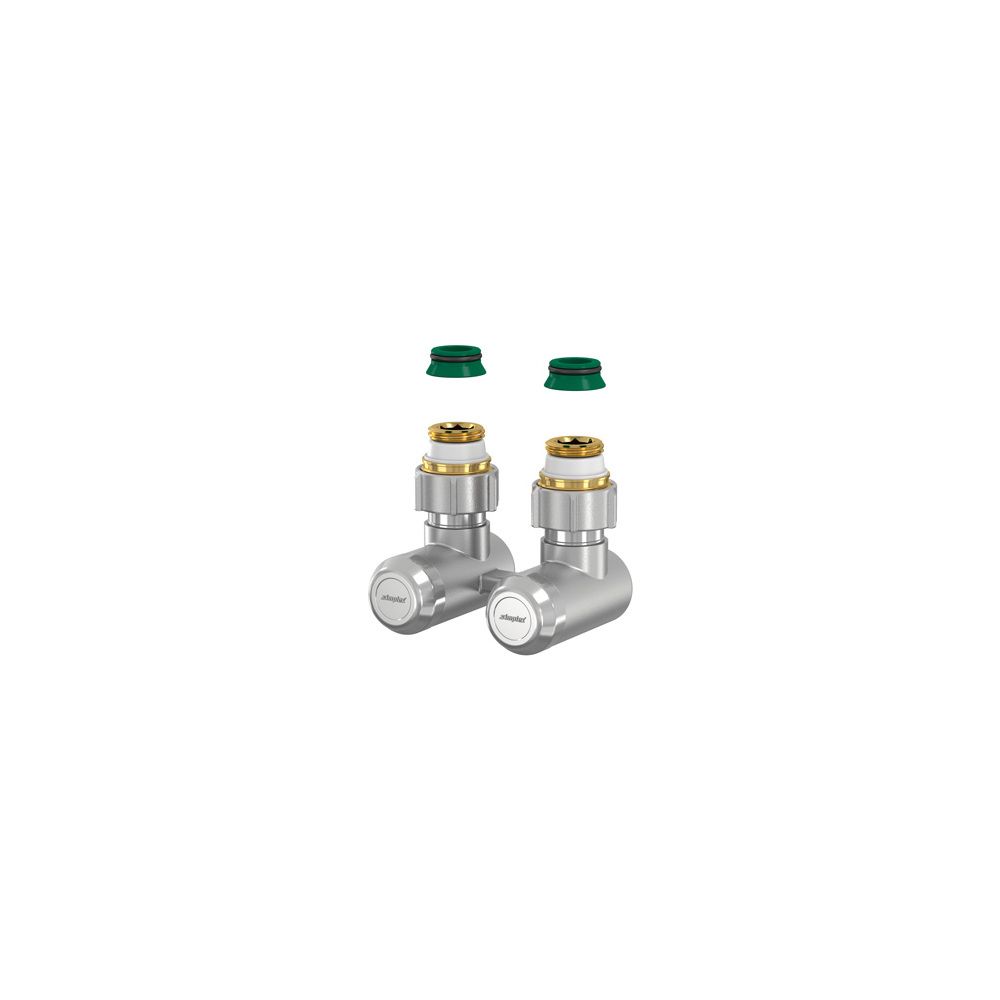 Flamco Multigrip Hahnblock Eck EV G 3/4" Innengewinde x 15 Messing vernickelt mit Nippel... FLAMCO-F13424 4013852234284 (Abb. 2)