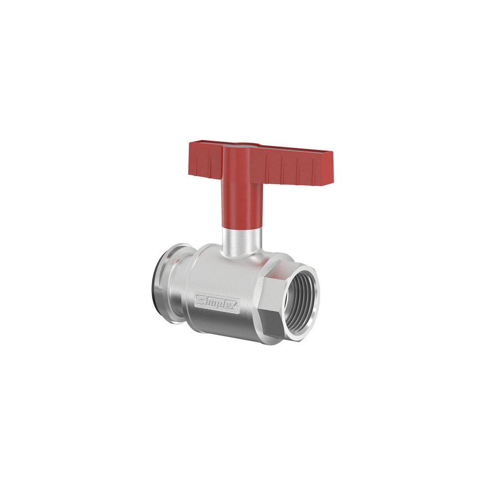 Flamco Pumpen-Kugelhahn mit Flügelgriff DN 32 G1 1/4i PN 16 Messing vernickelt... FLAMCO-F10128 4013852201491 (Abb. 2)