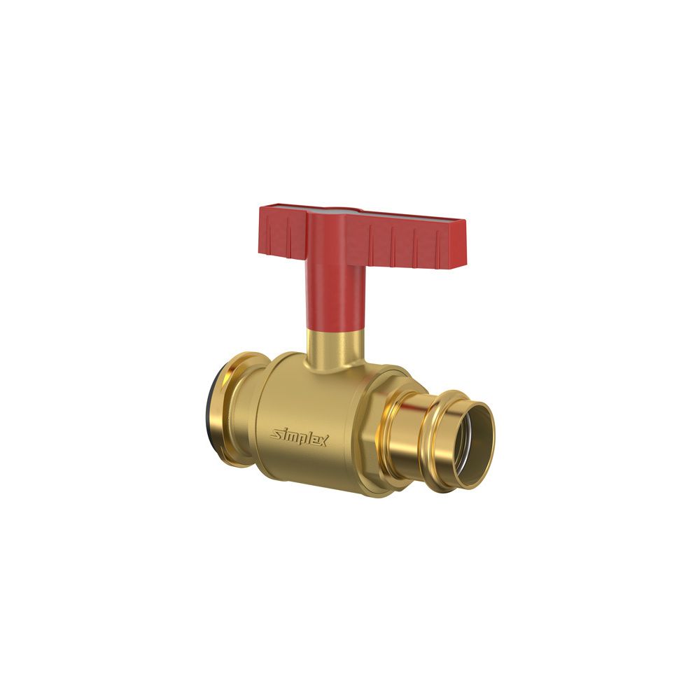 Flamco Pumpen-Kugelhahn mit Flügelgriff DN 32 Press 35 PN 16 M+V Kontur, Messing... FLAMCO-F10522 4013852252141 (Abb. 2)