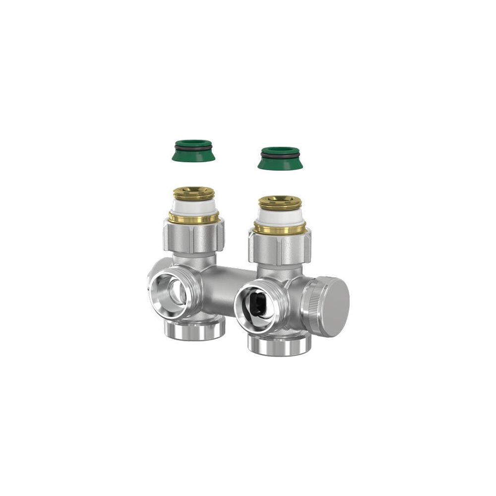 Flamco Universal Hahnblock mit Entleerung E/D, G 3/4" Innengewinde x G 3/4" Außengewinde... FLAMCO-F10447 4013852268333 (Abb. 2)