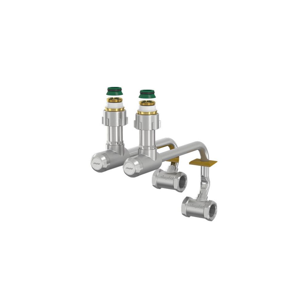 Flamco Anschlussgarnitur VK31 mit Innengewinde G 3/4" Innengewinde x G 1/2" Innengewinde... FLAMCO-F13485 4013852268661 (Abb. 2)