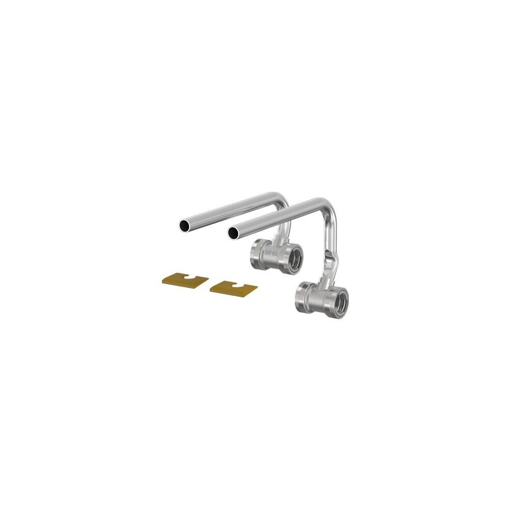 Flamco Sockelleistenanschluss Sirocon Rohrende 12mm x Sirocon Messing vernickelt... FLAMCO-F13452 4013852212510 (Abb. 2)