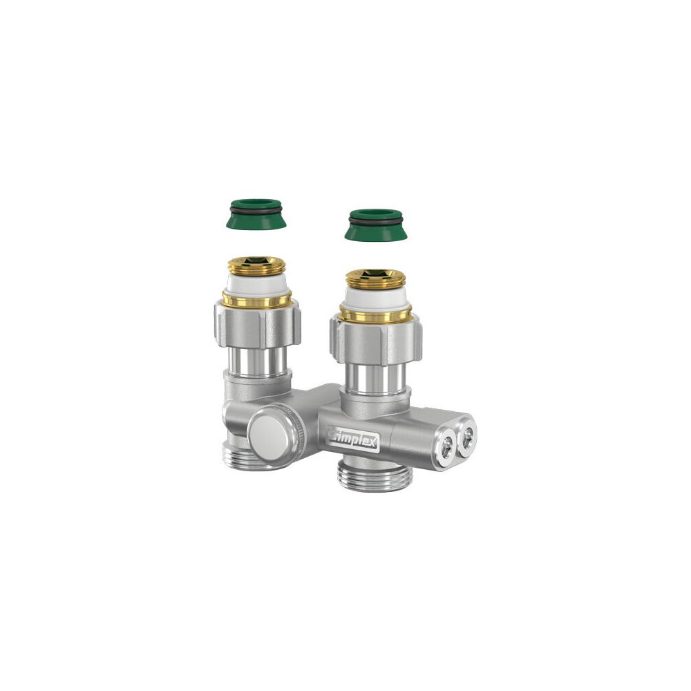 Flamco Einrohr-Umlenkstück Durchgang mit Absperrung G 3/4" Innengewinde x G 3/4" Außenge... FLAMCO-F10465 4013852268258 (Abb. 2)