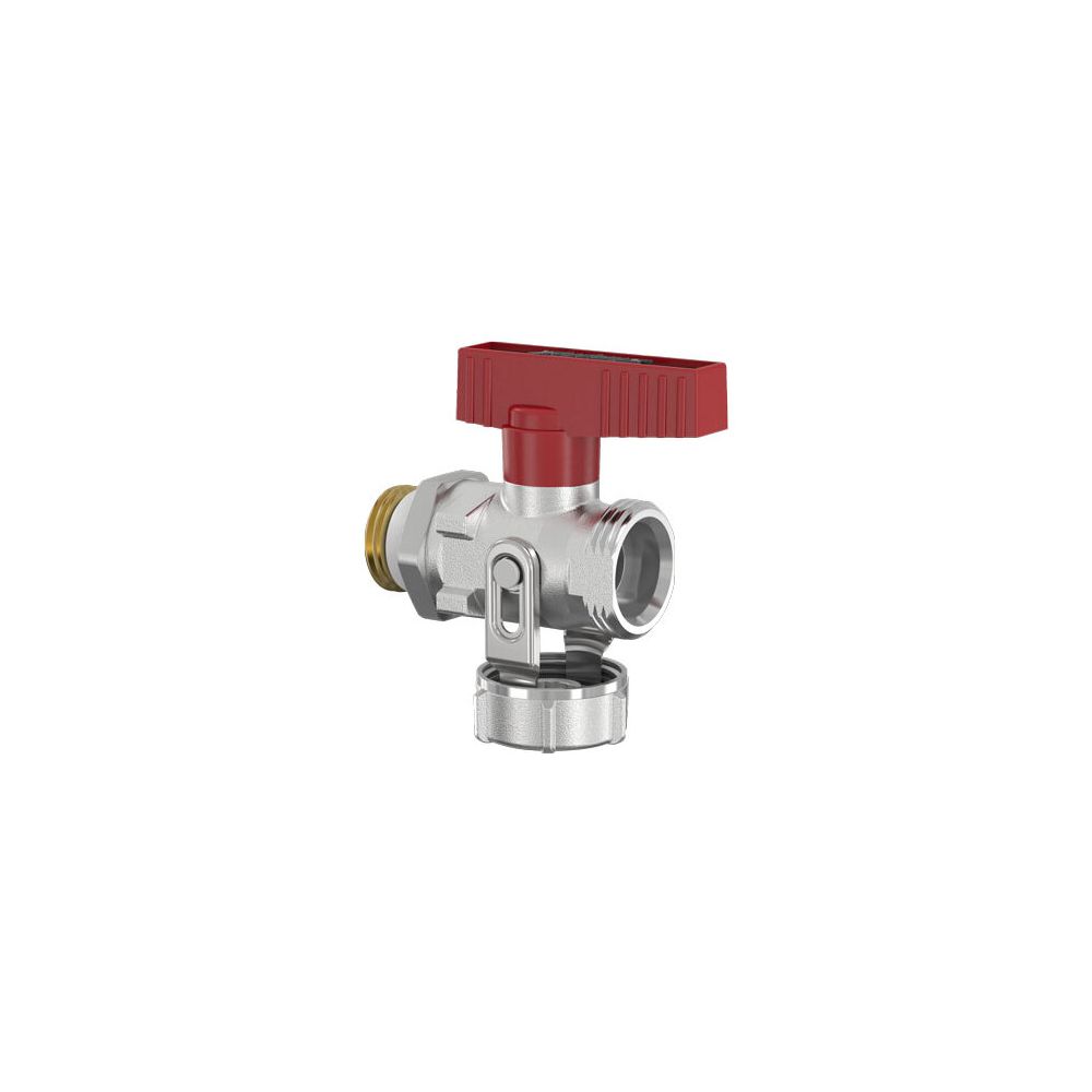 Flamco KFE-Kugelhahn Durchgang, silikonfrei G 1/2" Außengewinde PN 16 Messing vernickelt... FLAMCO-F10657 4013852259089 (Abb. 2)