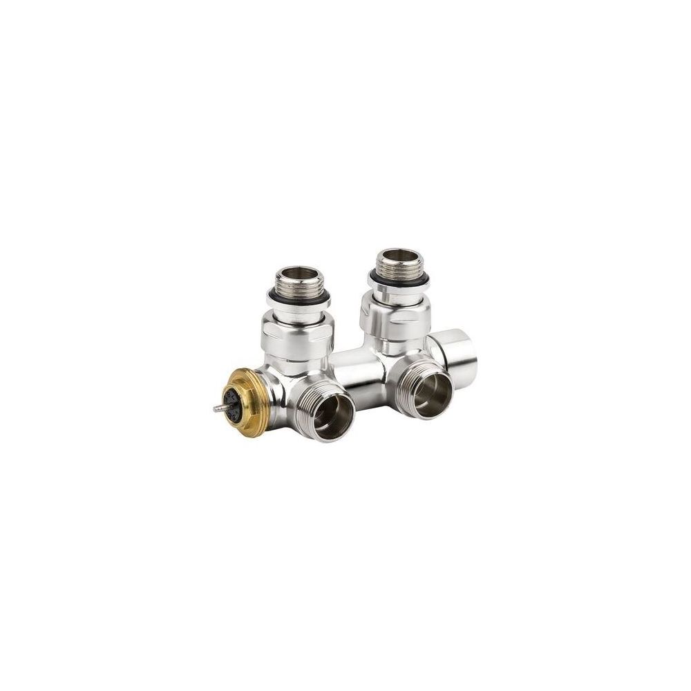 Flamco Design Ventilhahnblock Eck 738C G 1/2" Außengewinde x G 3/4" Außengewinde Euroko... FLAMCO-C738015 3430650448285 (Abb. 2)