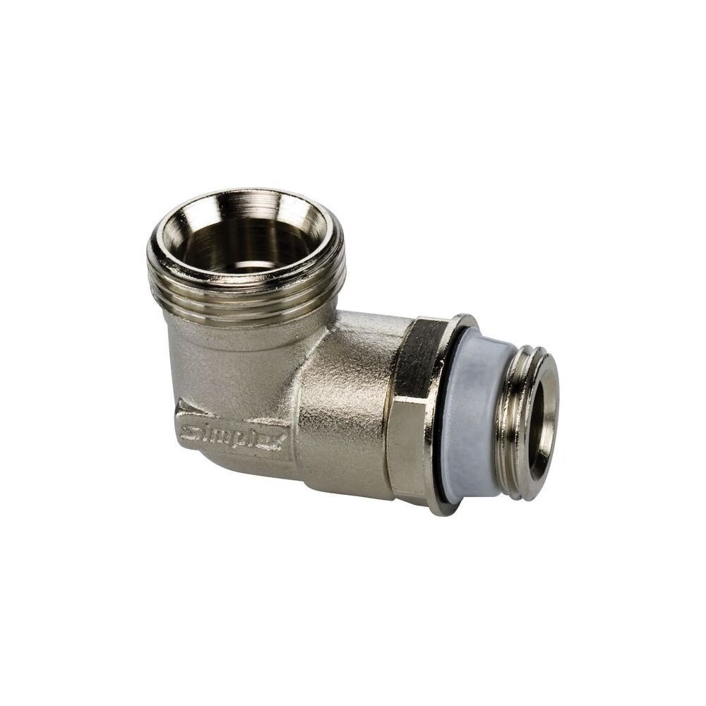 Flamco Anschlusswinkel G 1/2" Außengewinde x G 3/4" Außengewinde Eurokonus Messing verni... FLAMCO-F10368 4013852204003 (Abb. 2)