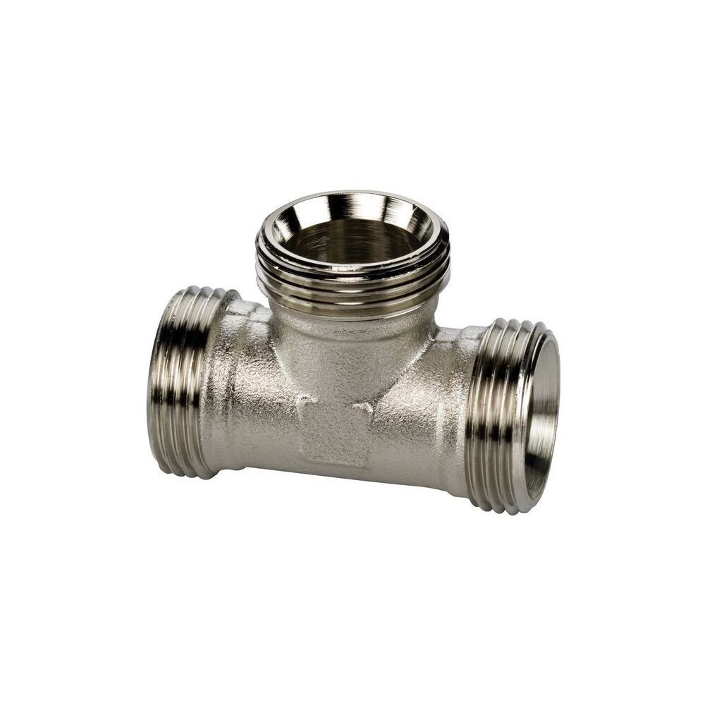 Flamco Kupplungs-T-Stück G 3/4" Außengewinde Eurokonus Messing vernickelt... FLAMCO-F10388 4013852204294 (Abb. 2)