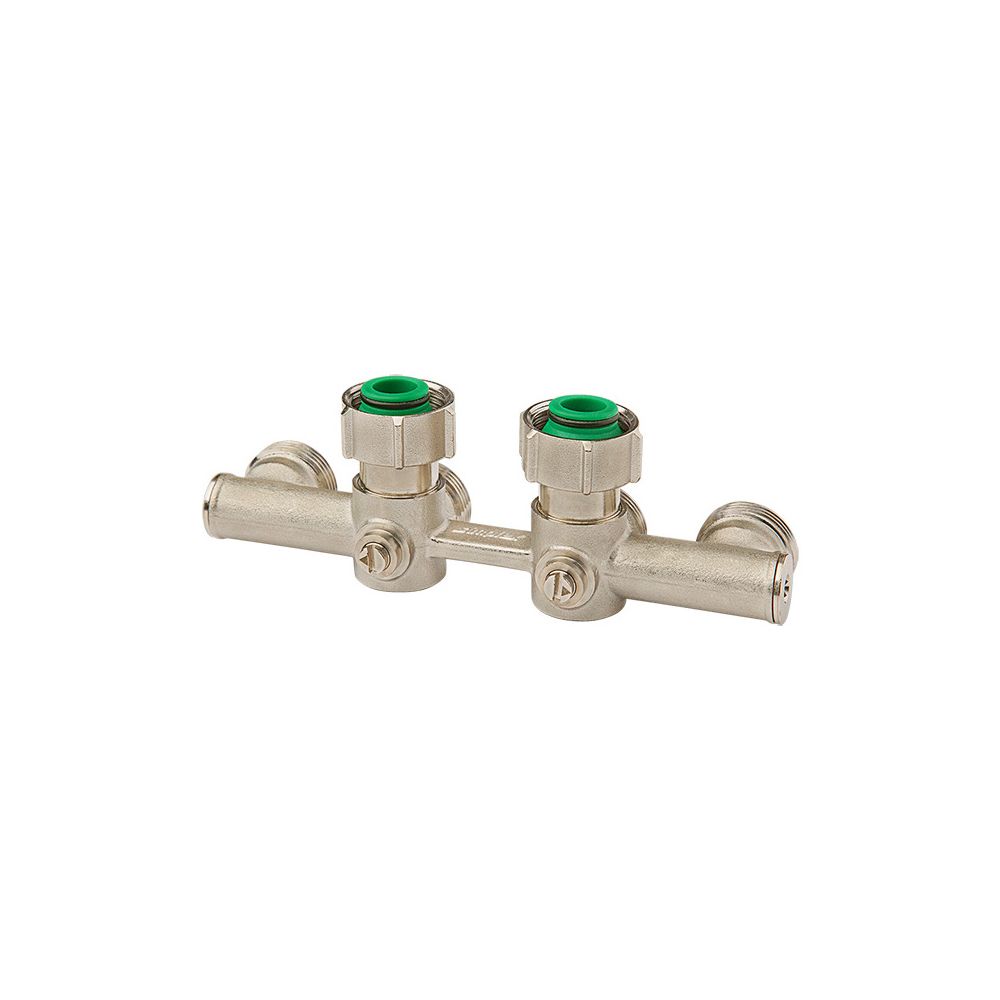 Flamco 4-fach-Hahnblock E2 Eck G 3/4" Innengewinde x G 3/4" Außengewinde Messing vernick... FLAMCO-F10449 4013852263864 (Abb. 2)