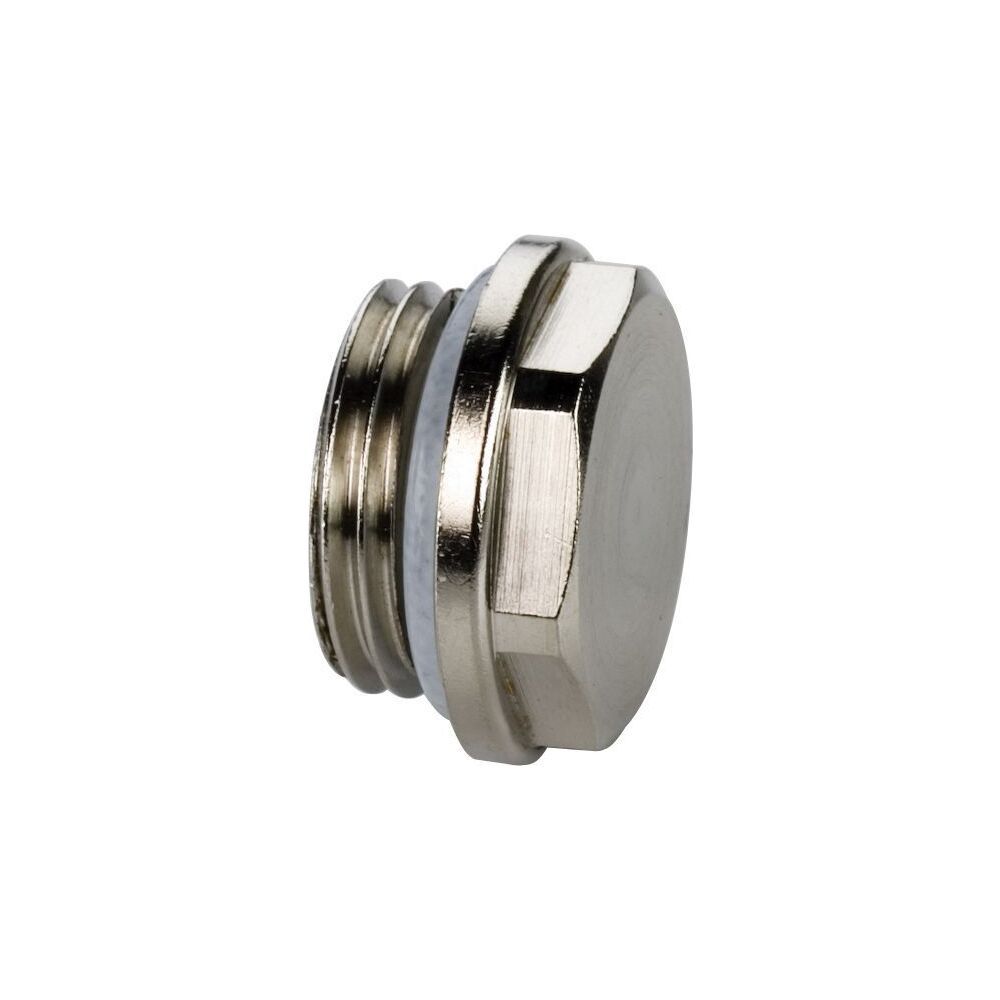Flamco Blindstopfen Standard G 3/8" Außengewinde Messing vernickelt... FLAMCO-F10702 4013852205642 (Abb. 2)
