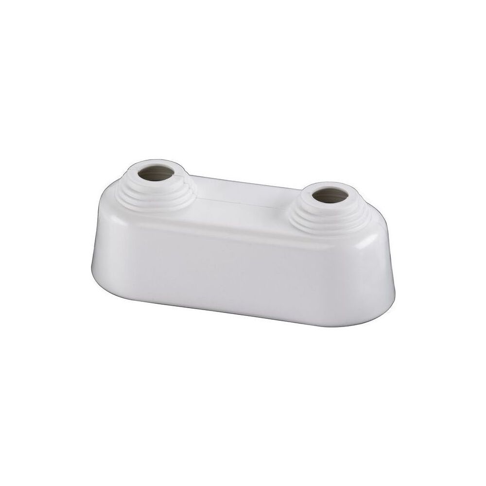 Flamco Doppelrosette hoch 10-22mm x Achsabstand 35mm Kunststoff, Weiß... FLAMCO-F44201 4013852216792 (Abb. 2)