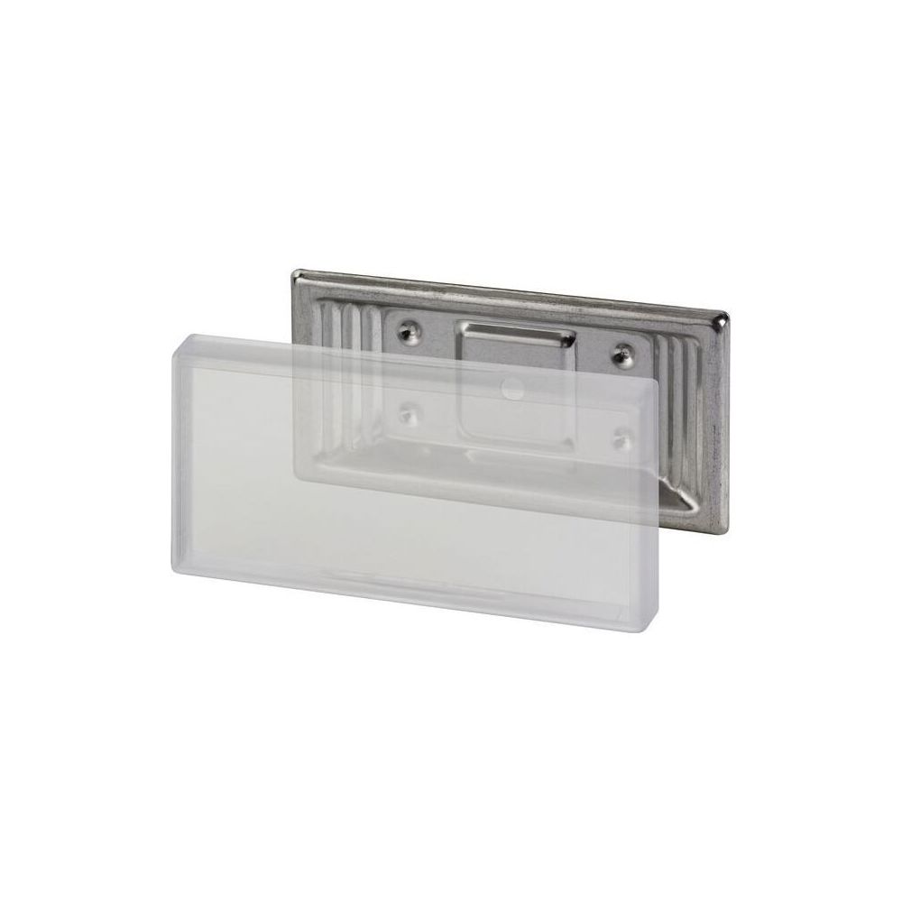 Flamco Anschraub-Schilderhalter Edelstahl, Kunststoff für Schilder 100x50mm... FLAMCO-F55006 4013852216907 (Abb. 2)