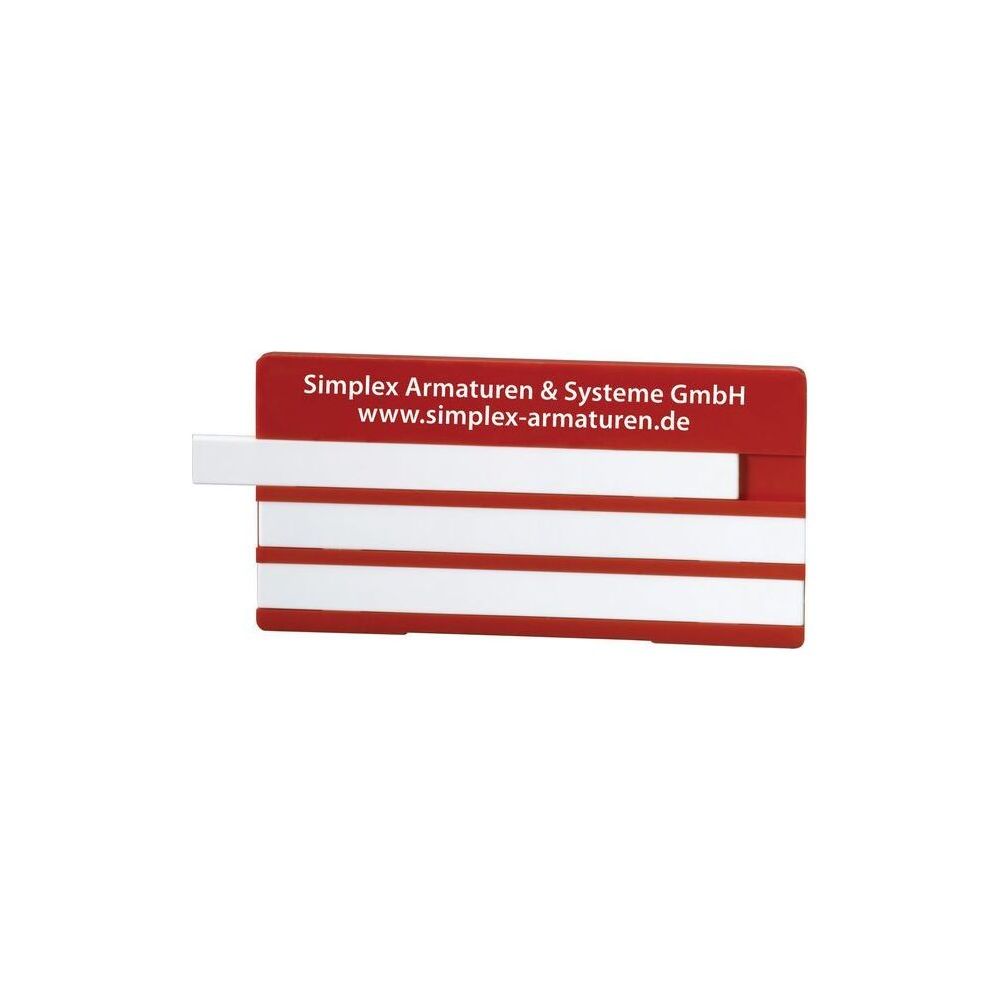 Flamco Bezeichnungsschild mit 3 Leerleisten 100x50mm Kunststoff Gelb mit Aufdruck... FLAMCO-F55104.57 4013852235021 (Abb. 2)
