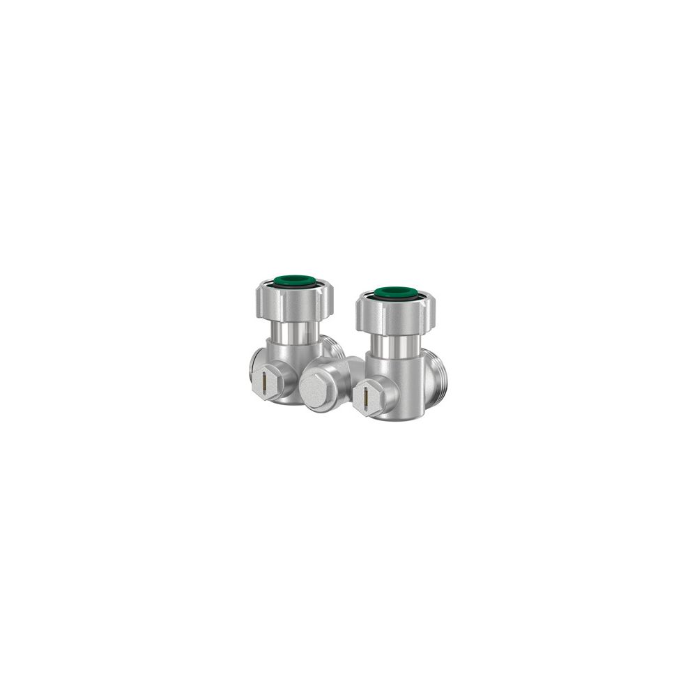 Flamco Exclusiv Eck Einrohr-Hahnblock E2/50 G 3/4" Innengewinde x G 3/4" Außengewinde Me... FLAMCO-F10007 4013852200135 (Abb. 2)