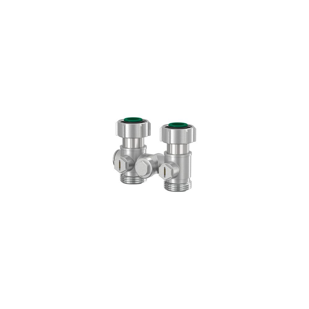 Flamco Exclusiv Durchgang Einrohr-Hahnblock D2/50 G 3/4" Innengewinde x G 3/4" Außengewi... FLAMCO-F10005 4013852200098 (Abb. 2)
