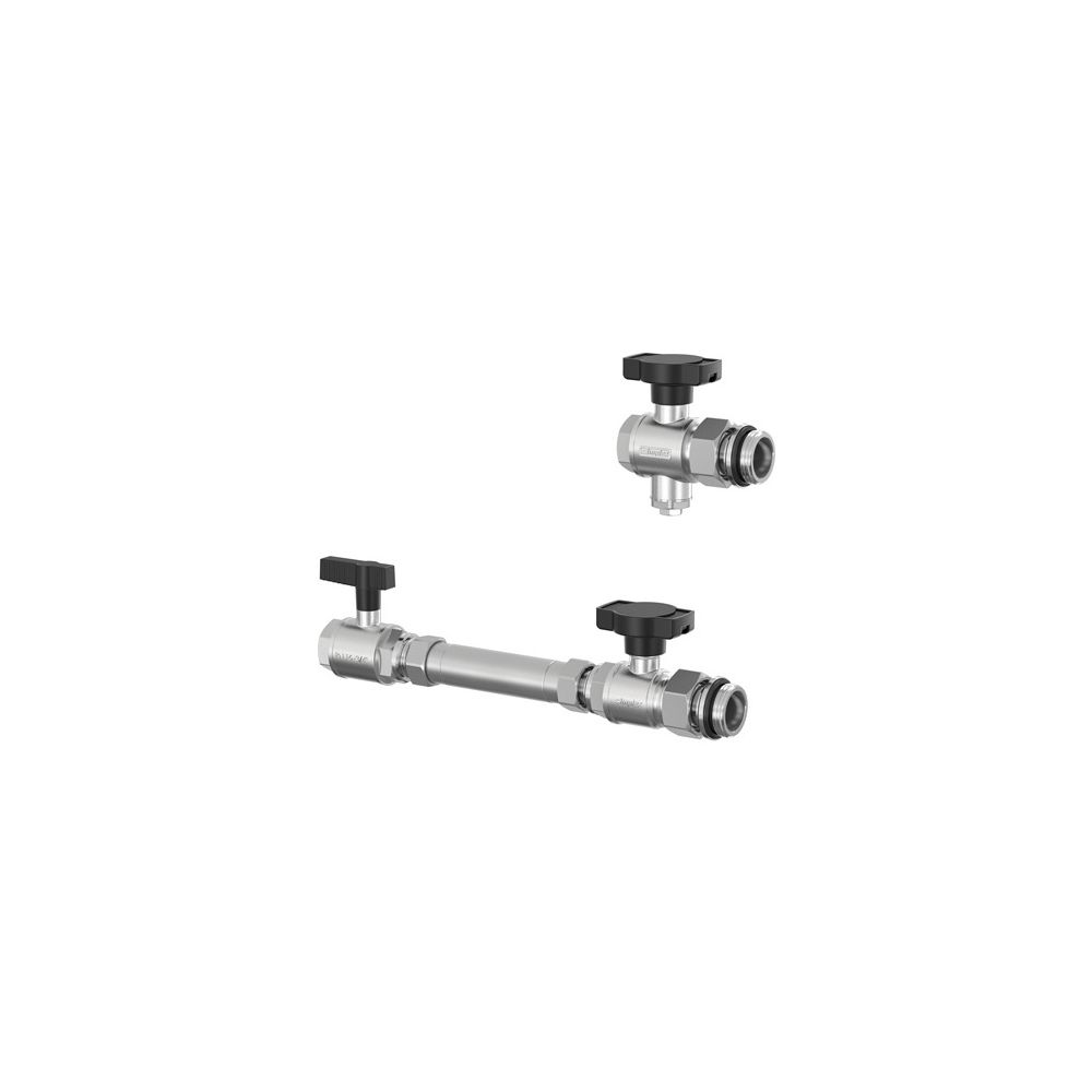 Flamco WM-Zähler-Anbauset Universal waagrecht DN 20 G 3/4" Innengewinde x G 1" Außengewi... FLAMCO-F14030 4013852213913 (Abb. 2)