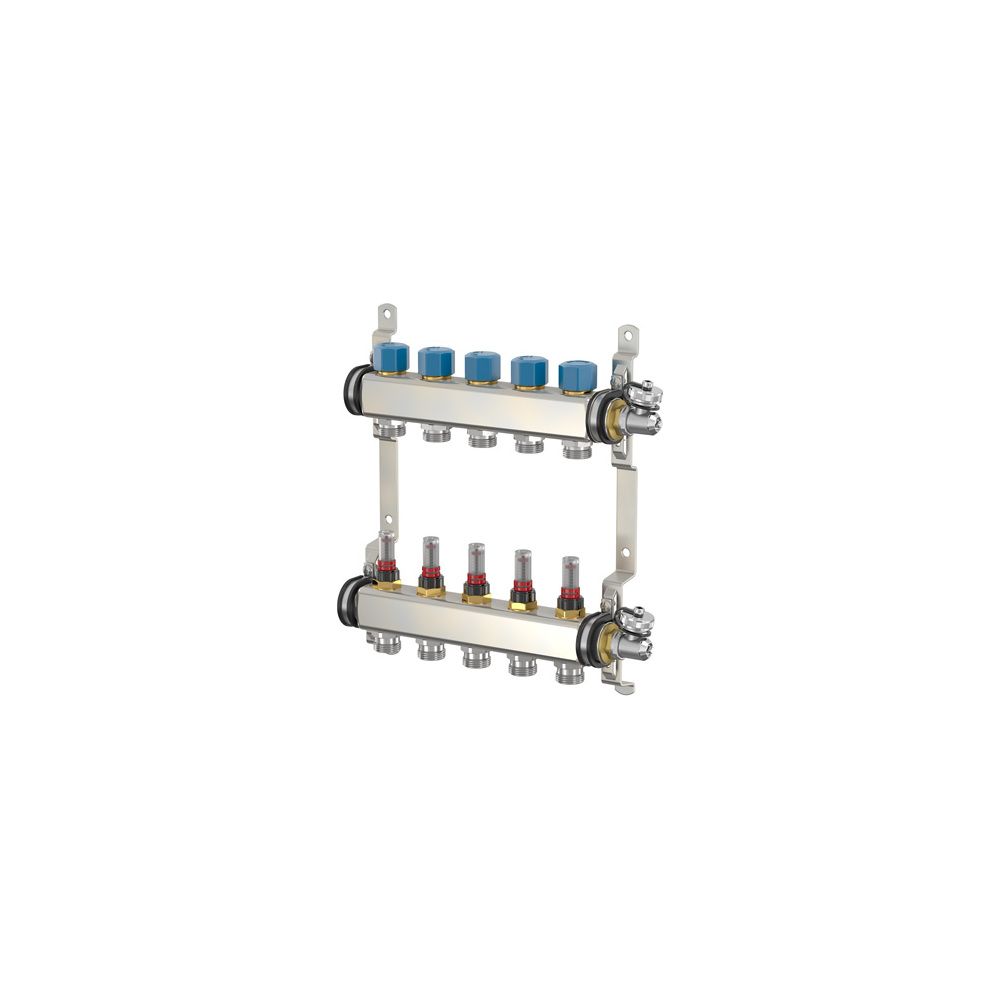 Flamco Heizkreisverteiler mit Durchflussmengenanzeige 4 Heizkreise, G 1" Innengew. x G 3... FLAMCO-F18513 4013852249332 (Abb. 2)