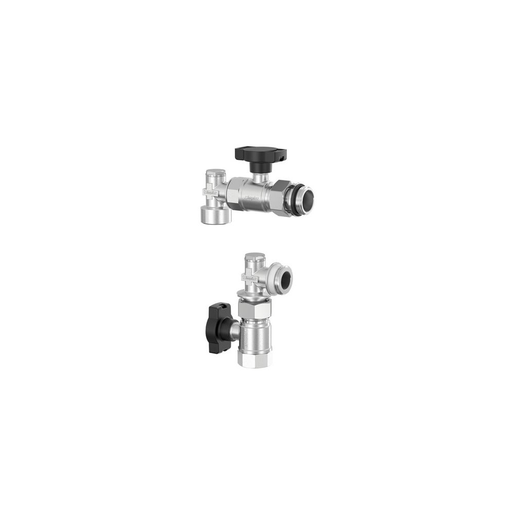 Flamco Verteileranschluss-Set senkrecht DN 20 G 1" Innengewinde x G 1" Außengewinde Mess... FLAMCO-F14023 4013852258204 (Abb. 2)